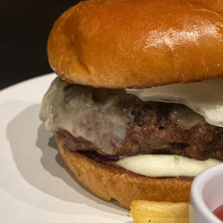 Mushroom Swiss Cheese Burger