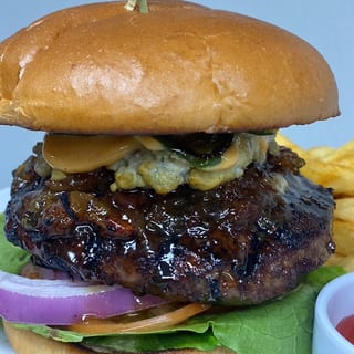 Bacon Jam Bleu Cheese Burger